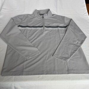 Travis Mathew Light Gray Quarter-Zip Pullover